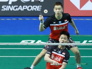 Kevin/Marcus Lolos Semifinal Kejuaraan Bulutangkis Asia