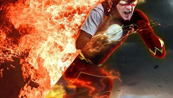 Perpaduan aksi protes di Venezuela dan potongan scene serial The Flash. Foto: Uğur Gallenkuş