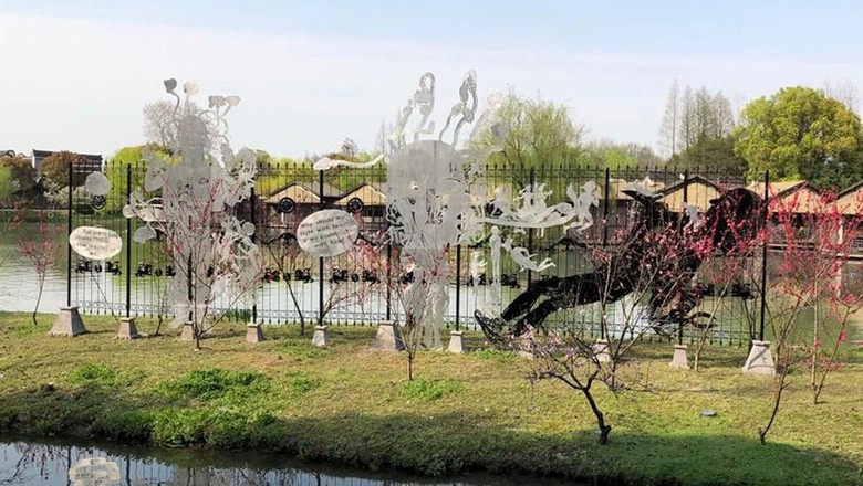 Karya Seniman Entang Wiharso Chronicles Fence Mejeng di China Karya Seniman Entang Wiharso Chronicles Fence Mejeng di China
