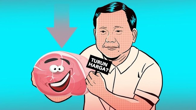 Rencana Prabowo Pangkas Harga Daging Sapi 70% Tak Realistis?