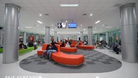 Terminal baru Bandara Tjilik Riwut memiliki luas 29.124 meter persegi yang dapat menampung  hingga 2.200 orang per hari. Sebelumnya hanya memiliki luas 3.865 meter persegi dan hanya berkapasitas 600 orang. Dok. BKIP Kemenhub.