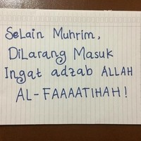 Selain pasangan suami istri tak boleh masuk ke kosan. Ingat dosa dan azab. Foto: Istimewa