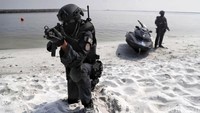 Usai berhasil mengevakuasi sandera dengan bantuan kapal cepat milik pasukan anti teror TNI, petugas dari Unit Penjinak Bahan Peledak (Jihandak) melakukan penyisiran di lokasi penyanderaan untuk melakukan deteksi dan evakuasi terhadap bahan peledak yang ditemukan di lokasi penyanderaan.