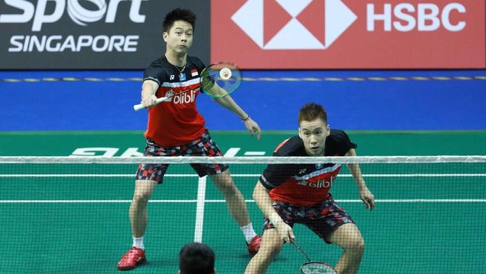 Kevin Sanjaya Sukamuljo/Marcus Fernaldi Gideon kalah, Indonesia tanpa gelar di Kejuaraan Bulutangkis Asia 2019. (dok. Humas PBSI) Kevin Sanjaya Sukamuljo/Marcus Fernaldi Gideon kalah, Indonesia tanpa gelar di Kejuaraan Bulutangkis Asia 2019. (dok. Humas PBSI)