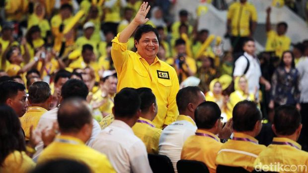 Airlangga Ketum Secara Aklamasi, Munas Golkar Ditutup Ma'ruf Malam Ini