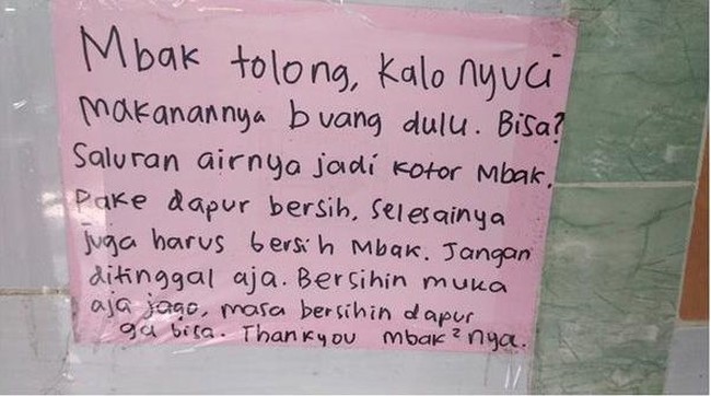 Tolong jangan hanya jago membersihkan muka saja.Foto: Istimewa