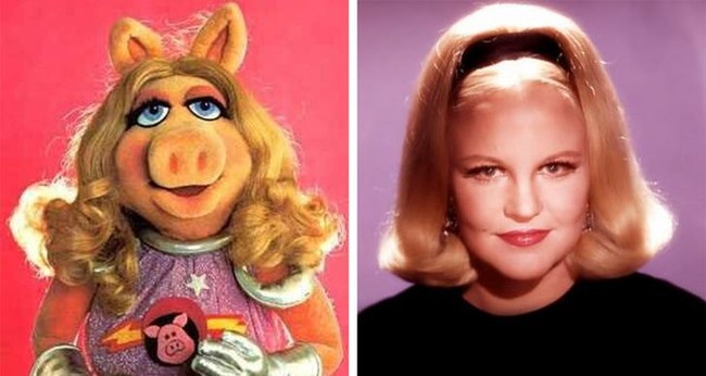 Miss Piggy dari The Muppet Show terinspirasi dari Peggy Lee. Ia seorang penyanyi tetap di salah satu radio lokal di kawasan Dakota Utara. Bonnie Erickson, kreator The Muppet Show bahkan menamai karakter itu mirip dengan nama wanita penyanyi jazz tersebut. Foto: Dok. Brightside, Wikipedia