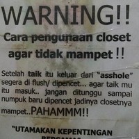 Tutorial cara penggunaan wc untuk anak kosan demi kenyamanan bersama. Foto: Istimewa