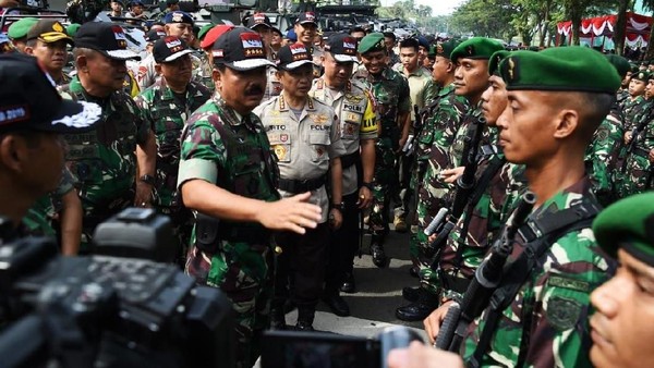 Panglima TNI Cek Kesiapan Pasukan Pengamanan Pemilu 2019