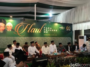 Di Acara Haul Pejuang NU, Cak Imin Doakan Jokowi-Maruf Menang