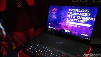 Asus resmi memboyong ROG Zephyrus S GX701 ke Indonesia. (Foto: Muhamad Imron Rosyadi/detikINET)