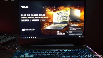 Tak ketinggalan, Asus turut memperkenalkan TUF Gaming FX505DY. (Foto: Muhamad Imron Rosyadi/detikINET)  