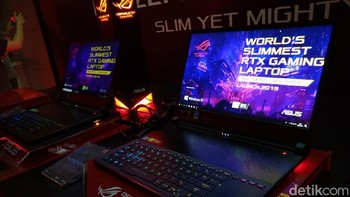 Asus juga membawa ROG Zephyrus S GX351 ke Tanah Air. (Foto: Muhamad Imron Rosyadi/detikINET)