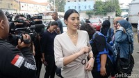 Tyas Mirasih saat ditemui di studio Trans TV, Kapten Tendean, Jakarta Selatan pada Rabu (10/4). Pool/Ismail/detikFoto.