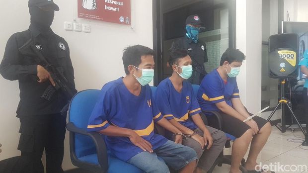  BNN Banten merilis penangkapan sipir Lapas Klas I Tangerang, kurir sabu, Rabu (10/4/2019)