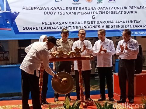 BPPT Luncurkan Buoy Tsunami Merah Putih, Akan Dipasang di Selat Sunda