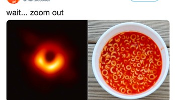 Setelah dizoom, lubang hitam itu ternyata makanan. Foto: istimewa