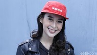 Conchita Caroline saat ditemui di studio Trans TV, Kapten Tendean, Jakarta Selatan pada Kamis (11/4). Foto: Palevi S/detikFoto