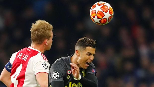 Ambisi Cristiano Ronaldo di Liga Champions bersama Juventus dipupuskan Ajax Amsterdam. (