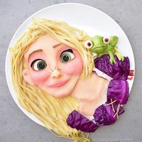 Supaya Makan Sehat, Ibu Ini Buat Makanan Anak dengan Karakter Kartun