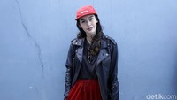 Bagaimana menurut Anda gaya Conchita? Pool/Palevi S/detikFoto.