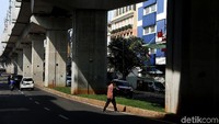 Pasca pembangunan proyek MRT Fase I, ruas jalan terlihat lebih rapi dan bersih.