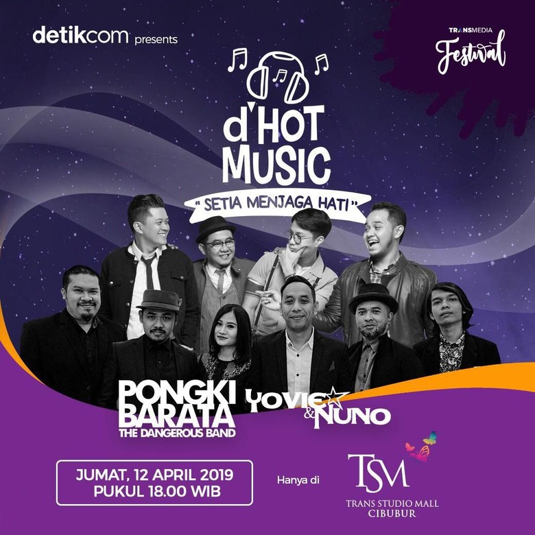 Pongki dan Yovie & Nuno Ajak Kamu ke dHOT Music Setia Menjaga Hati, Besok!