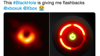Ada netizen yang mengingat black hole serupa dengan tombol Xbox. Foto: istimewa