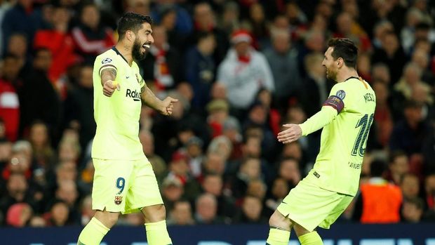 Barcelona unggul agregat 1-0 atas Manchester United.