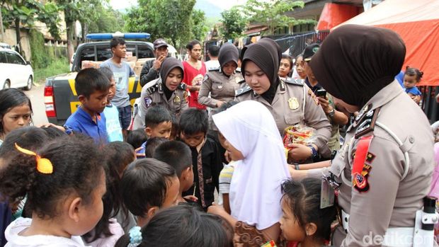 Keseruan Trauma Healing Anak Korban Banjir Kabupaten Bandung