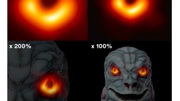 Apakah black hole itu mata monster ini? Foto: istimewa