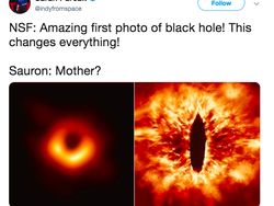 Meme Kocak Foto Lubang Hitam: Homer Simpson Sampai Sauron