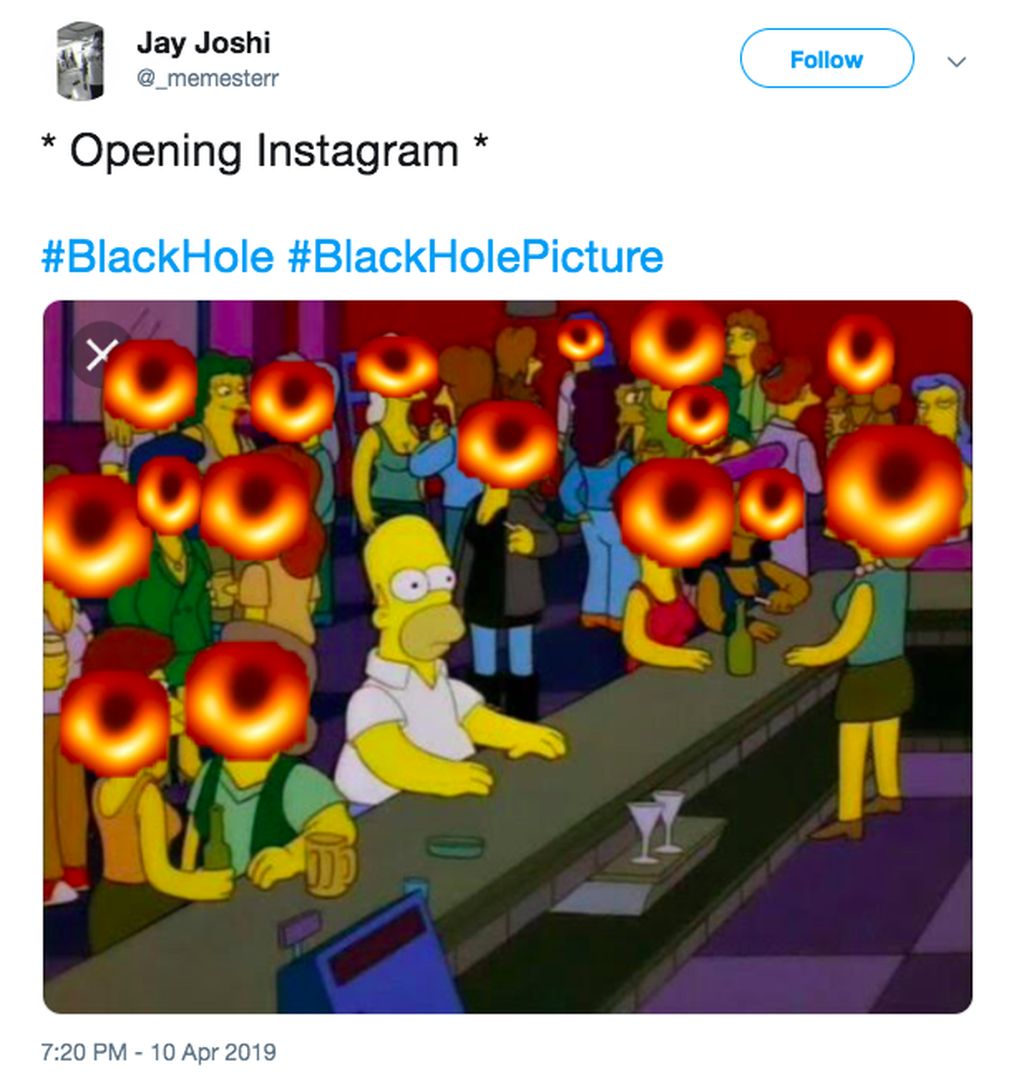 Meme Kocak Foto Lubang Hitam Homer Simpson Sampai Sauron Foto 3