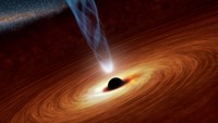 FILE PHOTO: A supermassive black hole with millions to billions times the mass of our sun is seen in an undated NASA artists concept illustration. REUTERS/NASA/JPL-Caltech/Handout/File Photo