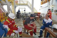 Arcandra Kupas Masalah Migas Indonesia di Atas Rig Blok Pangkah