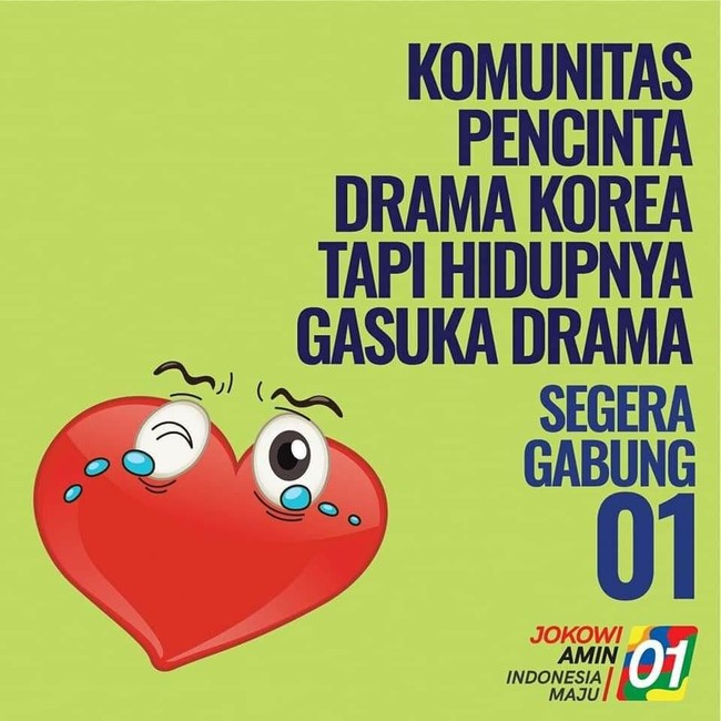 Komunitas pecinta drama Korea tapi hidupnya nggak suka drama, segera gabung 01. Foto: instagram @teplete