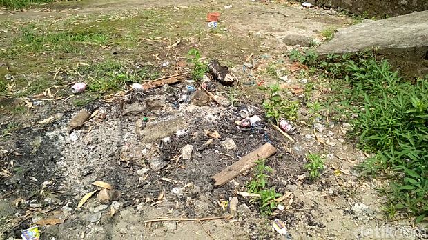 Lokasi bekas baju mayat dalam koper dibakar pelaku/
