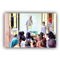 Angel Lelga diusung oleh Partai Perindo sebagai calon legislatif pada Pemilu 2019 untuk pemilihan Dapil Jabar 7 Jawa Barat. Ia pun kerap melakukan sosialisasi program ke berbagai daerah. Foto: Instagram/AngelLelga