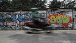 Aksi Vandalisme Bikin Kumuh Dinding Tembok di Kemayoran