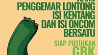 Ternyata orang yang suka dengan lontong isi kentang belum tentu suka dengan lontong yang isi oncom. Tapi kini mereka disatukan dalam sebuah komunitas unik ini. Hihi Foto: Istimewa