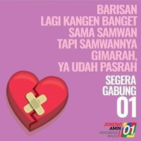 Barisan lagi kanget banget sama someone tapi someone-nya lagi marah, ya udah pasrah, segera gabung 01. Foto: instagram @teplete