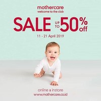 Untuk para ibu, jangan lewatkan gelaran diskon dari Mothercare. Diskon hingga 50% bisa dinikmati hingga 21 April 2019. Foto: Twitter Senayan City