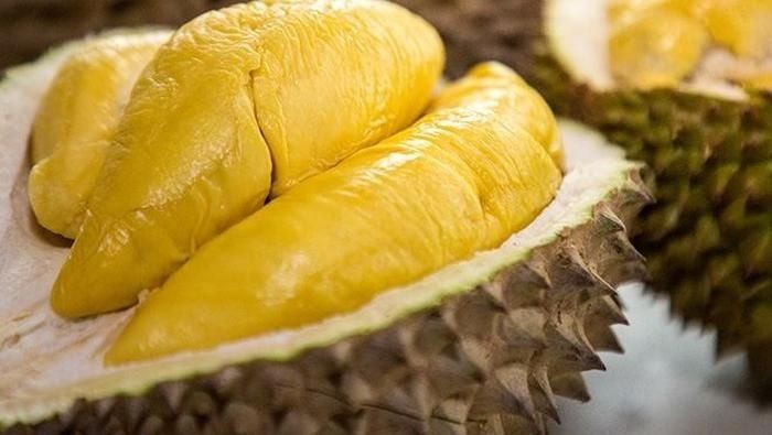 Ekstrak kulit durian bisa cegah bau mulut. Foto: Getty Images Ekstrak kulit durian bisa cegah bau mulut. Foto: Getty Images