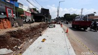 Begini penampakan pelebaran di Jalan Pangeran Antasari, Jakarta Selatan, Jumat (12/4/2019).