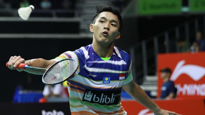 Jonatan Christie tampil di Kejuaraan Bulutangkis Asia 2019. (dok. Humas PBSI)