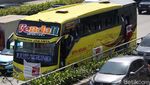 Bus Pendukung Jokowi-Maruf Amin Padati Tol Dalam Kota