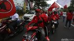Gaspol Konvoi Massa Pro Jokowi-Maruf Padati Jalan Sudirman