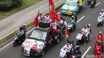 Gaspol Konvoi Massa Pro Jokowi-Maruf Padati Jalan Sudirman