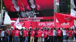Massa Pendukung Jokowi-Maruf Amin Ramaikan Panggung Solidaritas