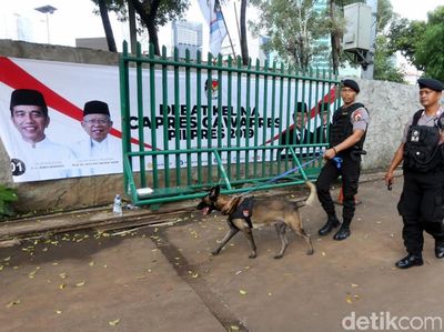 Potret Pengamanan Jelang Debat Terakhir Pilpres 2019